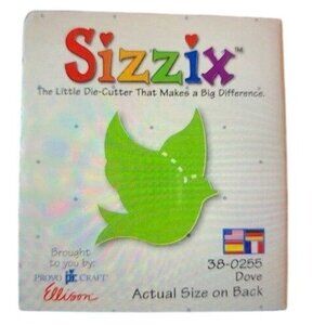 Sizzix Dove Small Die-Cutter Embossing Template Ellison Art Crafting